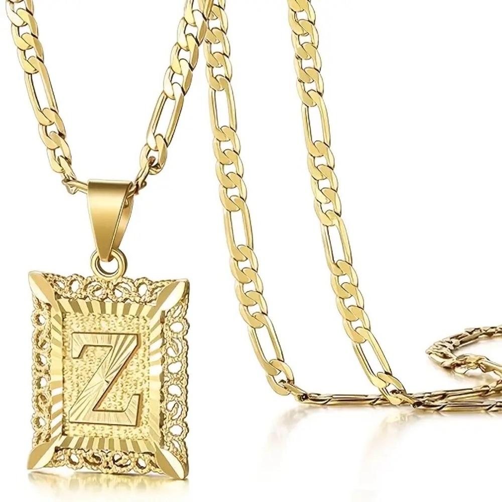 Gold plated Initial Pendant Necklace